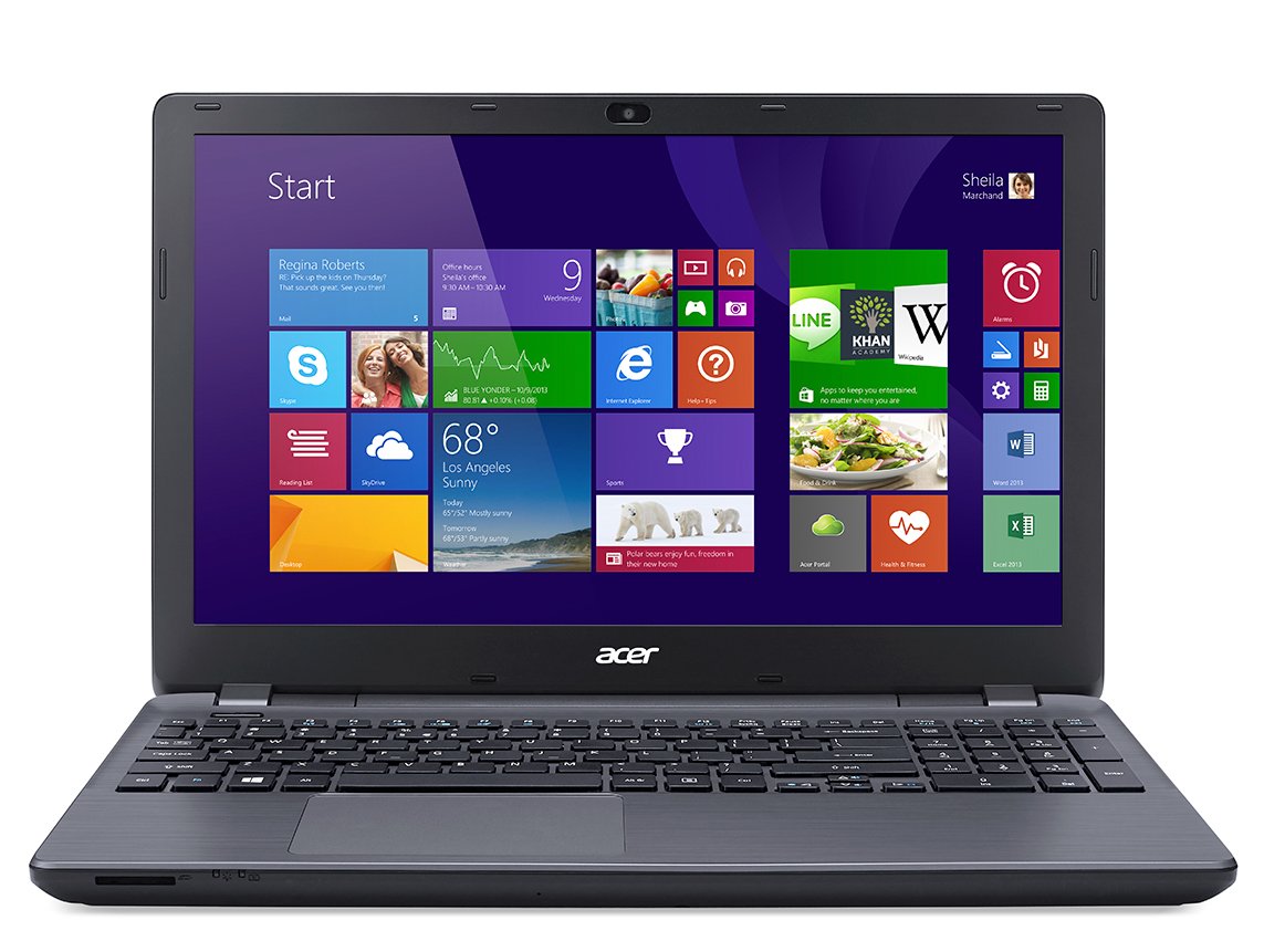 Acer Aspire E5-571-7776 Laptop (Windows 8 Intel Core i7-4510U 2.0 GHz 15.6" LED-lit Screen Storage: 1 TB RAM: 8 GB) Titanium Silver