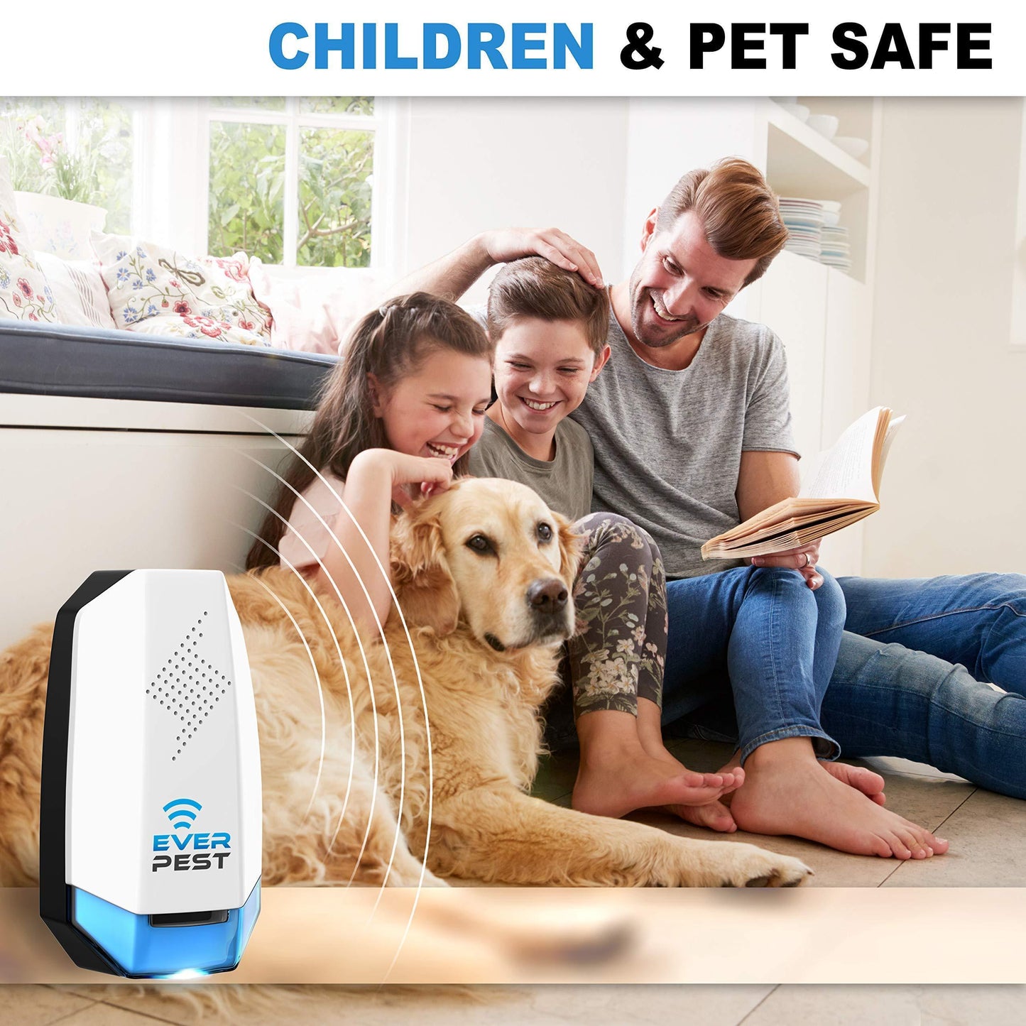 Ultrasonic Pest Conttol Plug in 2 Pack Electronic Insect Defender Roach Bed Bug